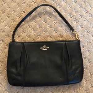 Authentic Black Coach Clutch Purse/Wristlet